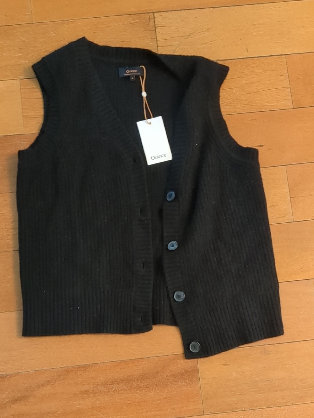 Quince Fisherman Cashmere Sweater Vest